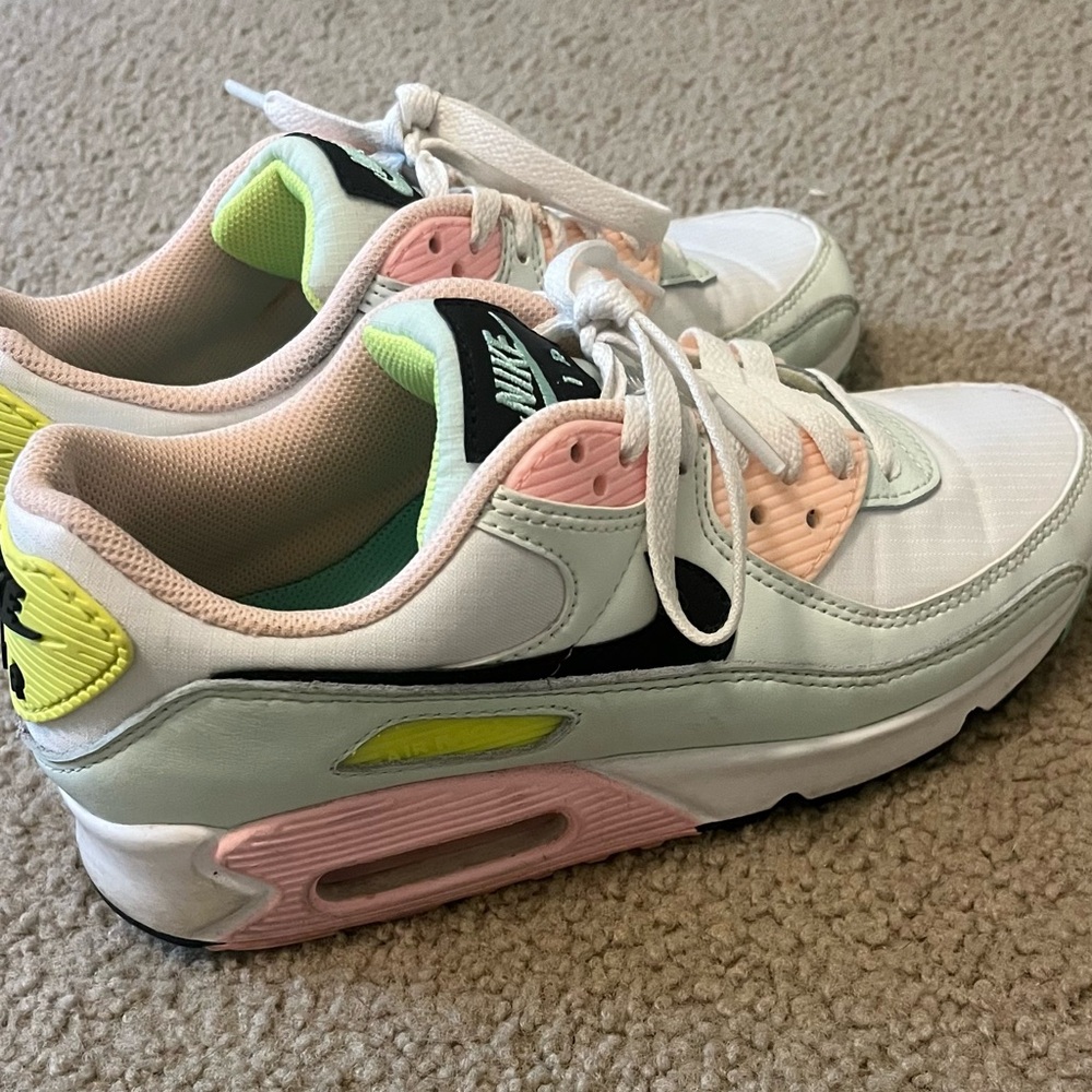Nike Air Max with Pastel Pink and Green Accents